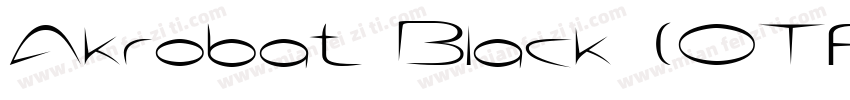 Akrobat Black (OTF)字体转换